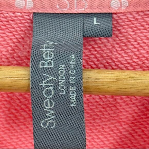 Sweaty Betty Essentials Crewneck Sweatshirt Boxy Soft Pink Size Large - Picture 6 of 8